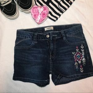 Route 66 Embroidered Girl’s Shorts